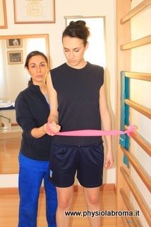 fisioterapia spalla esercizio di rotazione